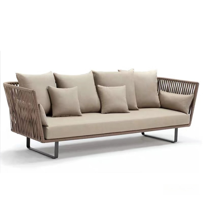 Outdoor Furniture Metal Chairs - Juego de sofás de mimbre para