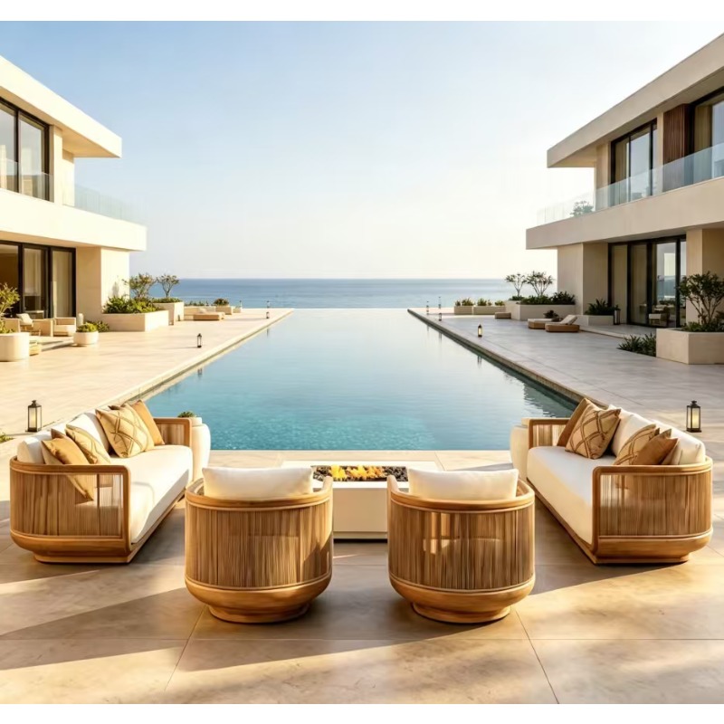 Tumbona de teca para patio, ca - Outdoor Daybed Furniture reseña y precio