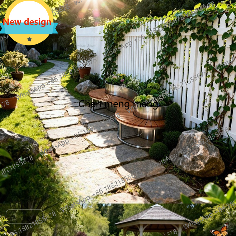Jardinera de Acero Inoxidable  - Outdoor Furniture Metal Chairs reseña y precio