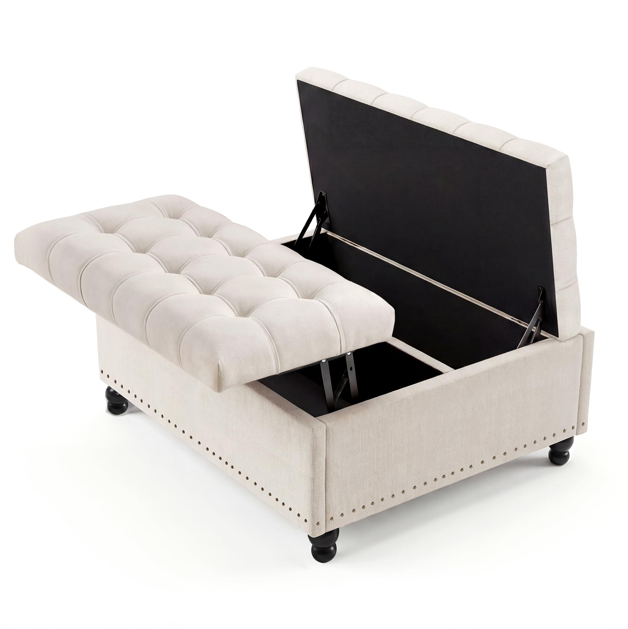 Otomana de Almacenamiento con  - Outdoor Furniture Wood reseña y precio
