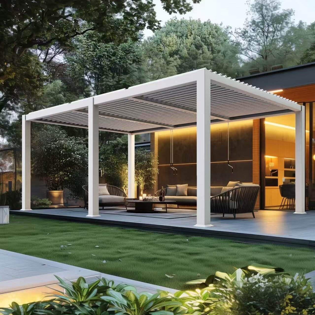 Pabellón de lujo de aleación d - Outdoor Furniture Luxury reseña y precio