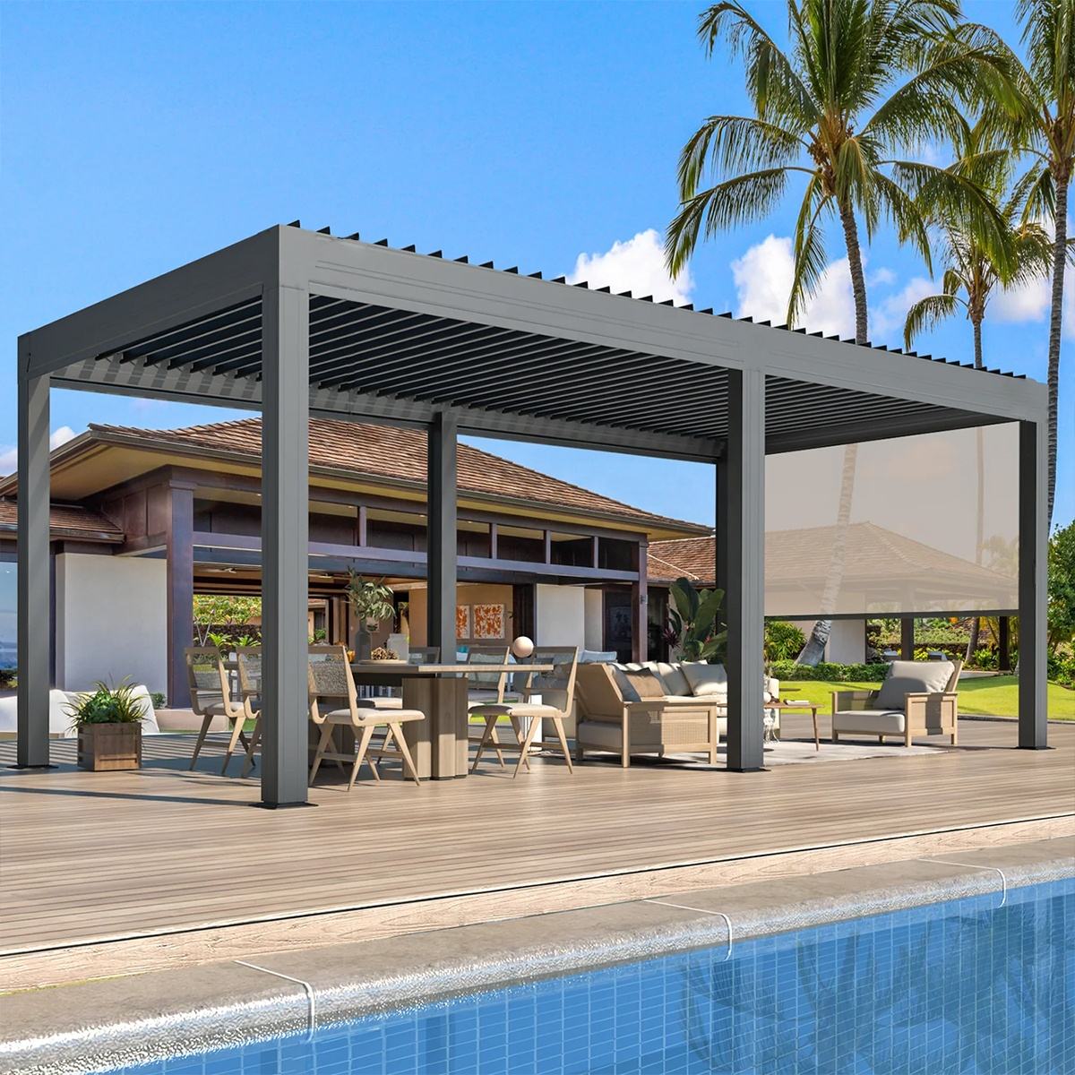 Pabellón de lujo de aleación d - Outdoor Furniture Luxury reseña y precio